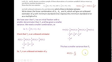 FM2 5 1a 1  Unbiased Estimators 1
