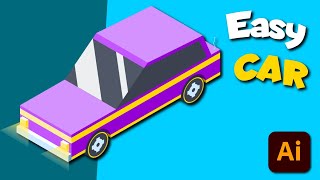How to Draw an Isometric Car in Adobe Illustrator | Easy Beginner Tutorial