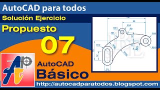 AutoCAD Básico  Solución Ejercicio Propuesto 7