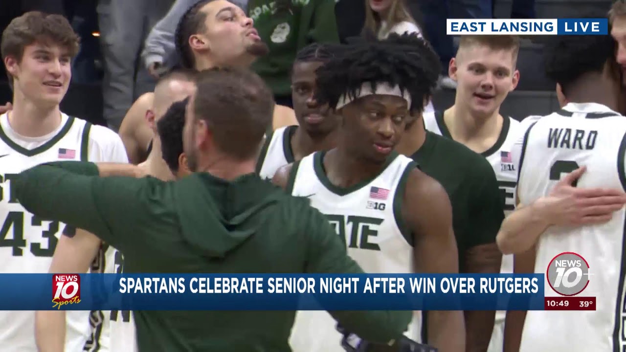 WATCH LIVE: MSU basketball celebrates senior night after win over Rutgers