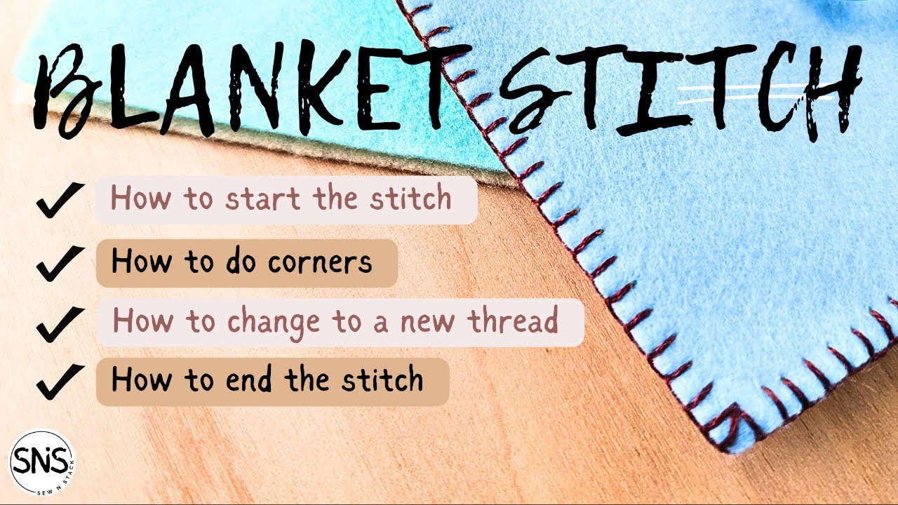 Blanket stitch How to do the blanket stitch including how to do