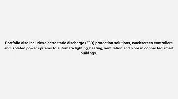 Semiconductor Solutions for IoT Enabled Smart Buildings