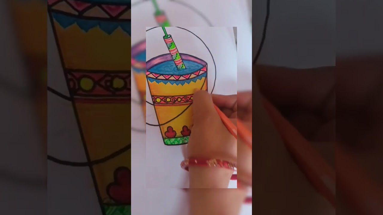 holi special mandala art 🎨#holidrawing