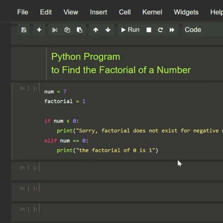 #python math to find a factorial of a Number || - YouTube