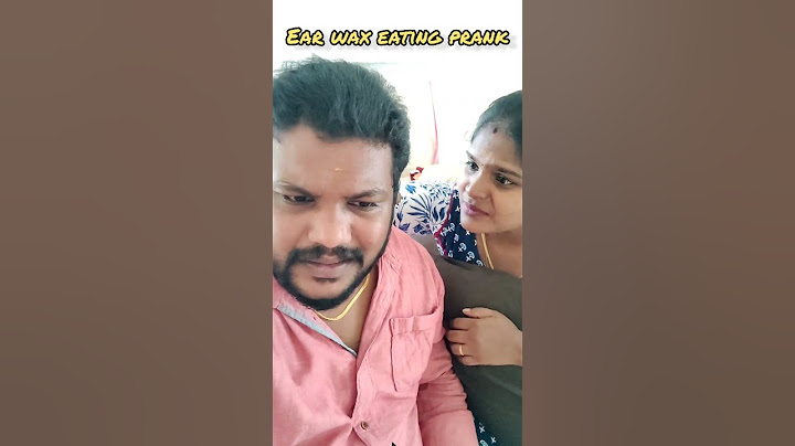 Eating ear wax prank on Wife
