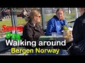 Walking around beautiful city Bergen Norway sunny ☀️ day #war#ukraine#walk#visit