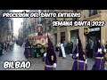 Procesión del Santo Entierro Bilbao. Semana Santa. 15 Abril 2022. Bilbao Walk.