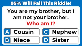 Riddles Quiz - CAN YOU PASS THESE 25 TRICKY RIDDLES WITH OPTIONS?