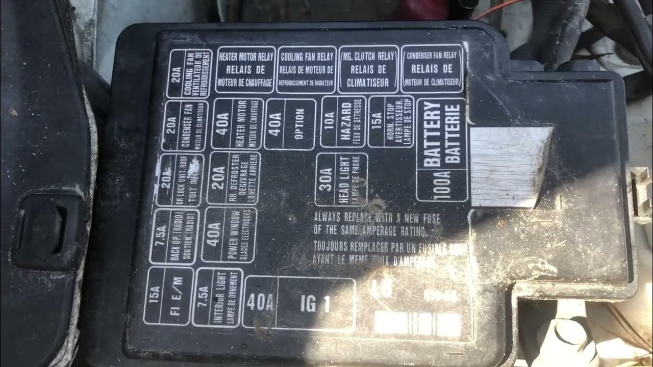 2000-2001 Honda CRV Fuse Box Locations - YouTube