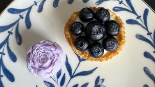 Blueberry Mini Tarts with Vanilla Cream | easy recipe