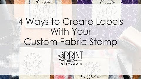 How to Make Fabric Labels Using Your Custom Fabric Stamp- See link to item in description