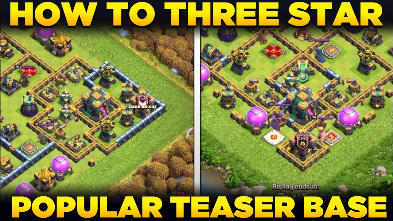 How to 3 Star Popular Th14 Teaser Base | Th14 Corner Base 3 Star Attack Strategy