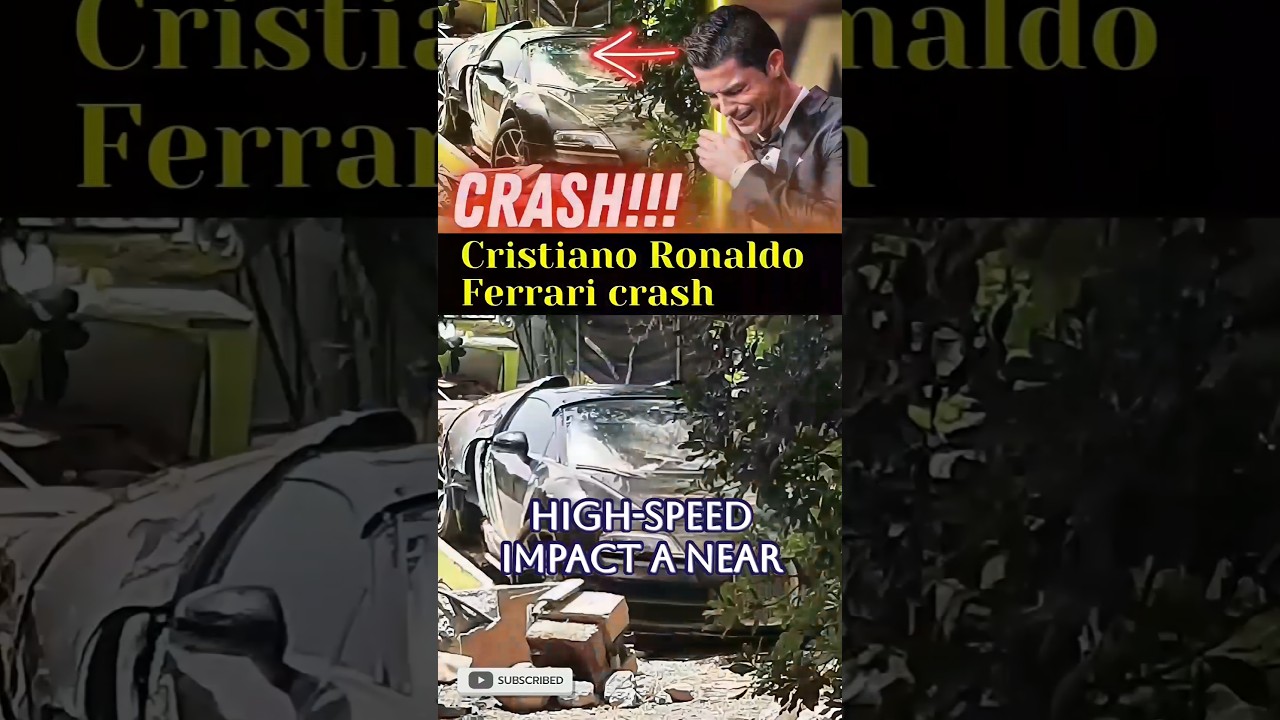 Cristiano Ronaldo’s Shocking Ferrari Crash: A Near-Tragedy Unfolds! 