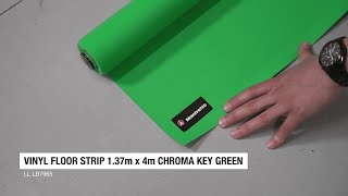 Vinyl Floor Strip 1.37m x 4m Chroma Key Green | Video Backgrounds | Manfrotto