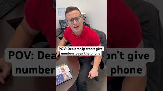 Dealerships that don’t do numbers over the phone #carsalesman #automobile #car #dealershiplife