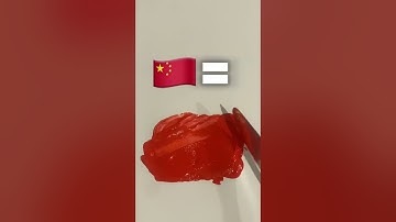 What color do mixed flags make? #asmrslime #art #asmr #satisfying #colormixing #painting #insideout