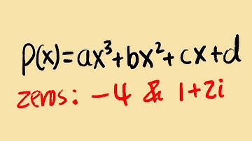 How to find the equation of a cubic polynomial with the given zeros