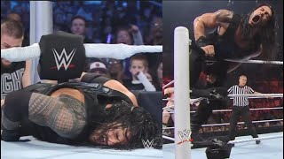 Low blow on Roman Reigns  (compilation)