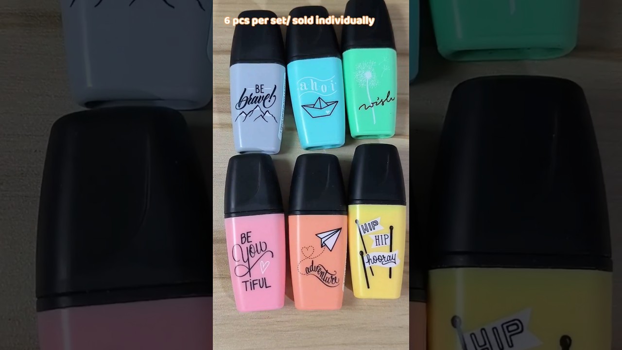 ✨ Pocket-sized but full of color! Swatching the Stabilo Boss Mini highlighters💖Which is your fave?😍