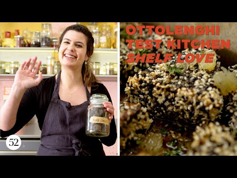 Sesame-Crusted Feta with Black Lime Honey | Food52 + Ottolenghi Test Kitchen: Shelf Love