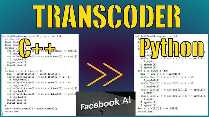 This AI translates code from a programming language to another | Facebook TransCoder Explained