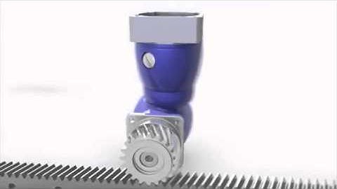 WITTENSTEIN Rack and Pinion System Showing Modularity with Precision Gearboxes and Actuators