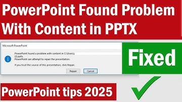 How To Fix PowerPoint Found a Problem With Content in PPTX | PowerPoint Found a Problem With Content
