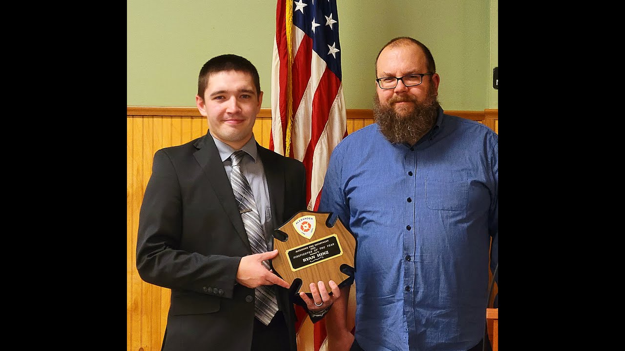 GENESEE COUNTY/Alexander Fire Dept. installs officers for 2023/Hinz named Firefighter of the