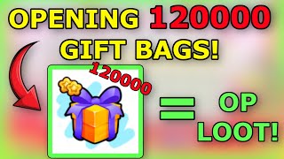 OPENING*120 000* GIFT BAGS in pet simulator 99