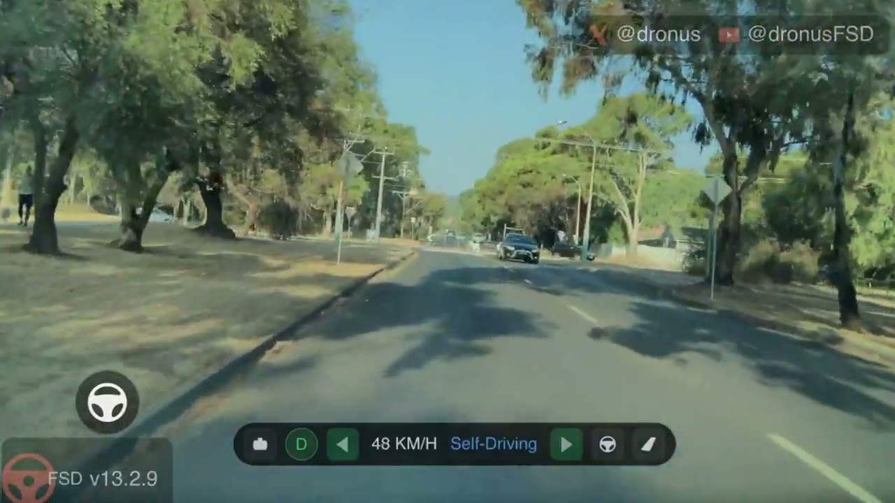 Tesla FSD Overtakes a bus!