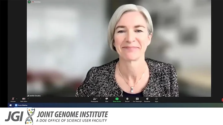 Jennifer Doudna at the 2022 JGI Annual Meeting