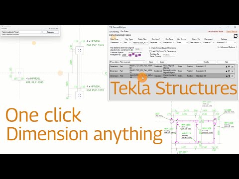 Best Dimensioning Plugin For Tekla Structures. PrecastBIM.pro