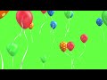 Birt.ay balloons  green screen