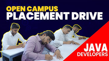 Open Campus Placement Drive | Java Developers | Job Placement | Kiran Academy