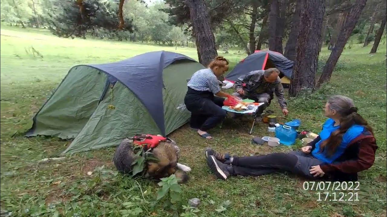Поляна Таулу перед Софийские водопады в Архызе