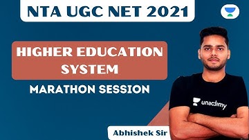 NTA UGC NET/JRF 2021 | Higher Education System by Abhishek Shukla | Marathon Session