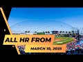 All Homeruns From March 10th, 2025