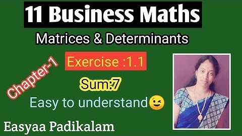 11 Business Maths -chapter 1- Exercise 1.1 - sum 7