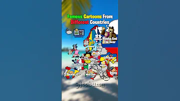 Famous Cartoons From Different Countries Map History Geography Europe Shorts Viral Trending 