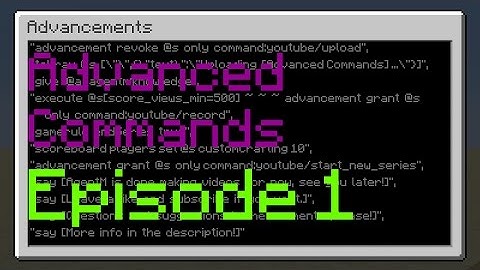 Minecraft - Advanced Commands - Episode 1: Variables!
