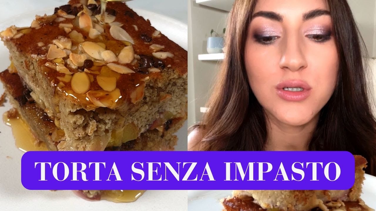 TORTA SENZA IMPASTO ALLE PESCHE - (Ricette SENZA GLUTINE) | Diana&Alessio