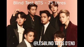 Blind Test BTS  - 25 titres