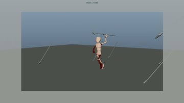 Throwing the spear animation | Maya animation | 3d character animation