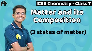 Matter and its Composition - States of matter, Definition, Properties Class 7 ICSE Chemistry Selina