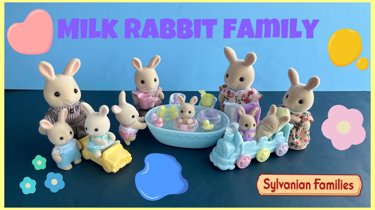 Sylvanian Families Milk Rabbit Family Set Calico Critters 3 set