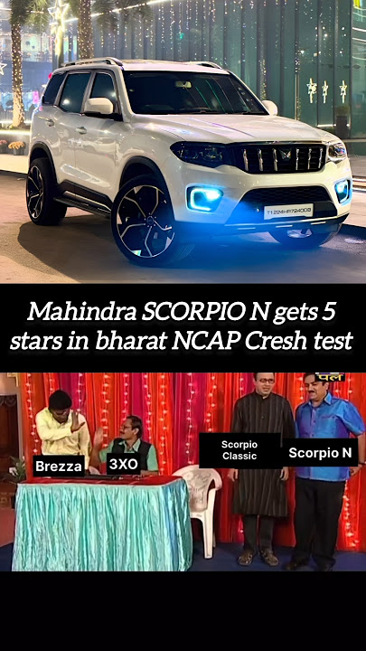 Mahindra SCORPIO N gets 5 star⭐ #automobile #mahindra #mahindrascorpio #scorpion #scorpio