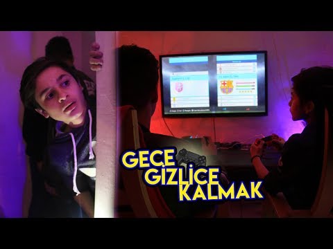 GECE GİZLİCE PLAYSTATİON CAFEDE KALMAK! (YAKALANIYORDUK)