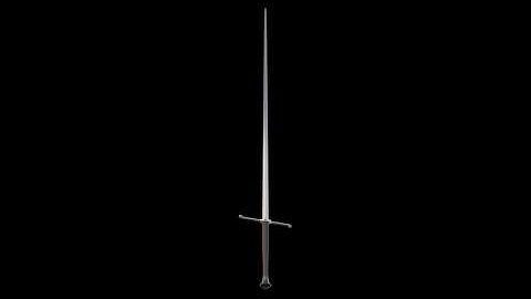 Estoc Sword Model - Turntable Render - Blender Cycles