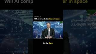 AI Compute Cheaper in Space #shorts