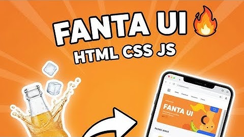 Landing page of FANTA 🔝😎 by using HTML , CSS | Frontend Project for Beginner 